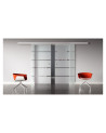 Glasschiebetüren Design Stuttgart (S) SlimLine-Beschlag Komplettset, Optional: SoftClose