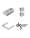 Dorma Glas Beschlagset Drücker-Armatur Rondo Buntbartschloß