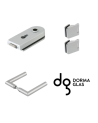 Dorma Glas Beschlagset Drücker-Armatur Rondo Profilzylinder vorbereitet