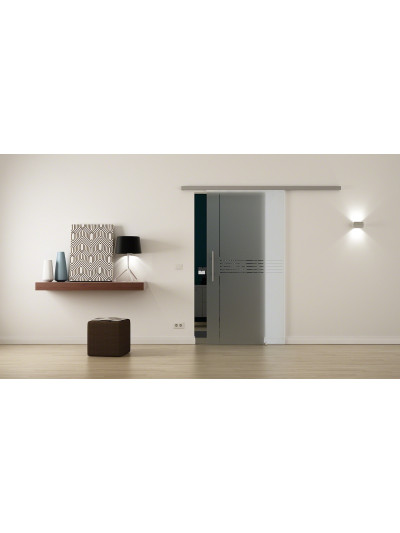 Sondermaß Glasschiebetür Design Ingolstadt (I) ProfiSlide-Beschlag Komplettset, mit SoftClose