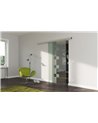 Glasschiebetür Design Würzburg (W) SlimLine-Beschlag Komplettset, Optional: SoftClose