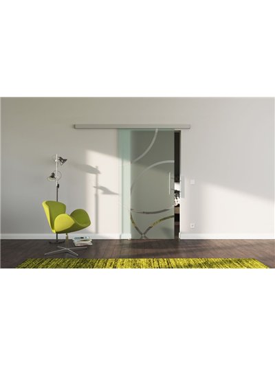 Glasschiebetür Design Düsseldorf (D) SlimLine-Beschlag Komplettset, Optional: SoftClose