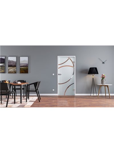 Ganzglastür Drehtür ESG-Glas in Design Düsseldorf für Studio / Studio und Office / Studio