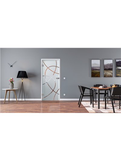 Ganzglastür Drehtür ESG-Glas in Design Essen für Studio / Studio und Office / Studio