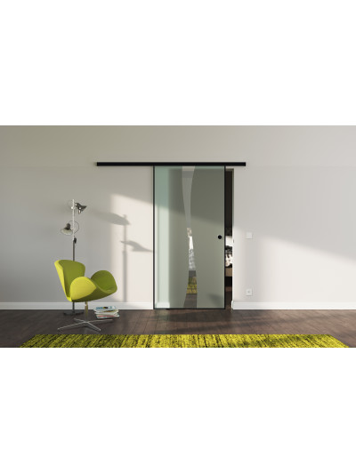 Glasschiebetür Loft-Style Design Berlin (B) SlimLine-Beschlag Komplettset