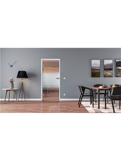 Ganzglastür Drehtür ESG-Glas in Design Hamburg für Studio / Studio und Office / Studio
