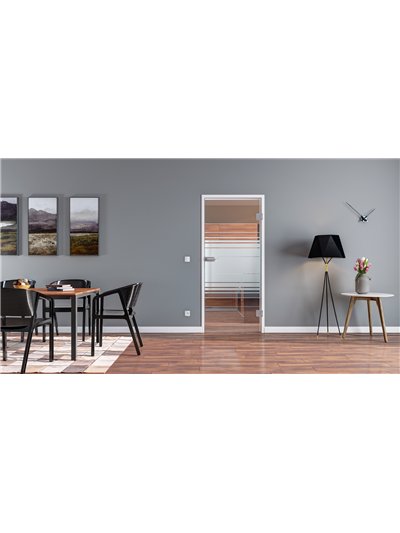 Ganzglastür Drehtür ESG-Glas in Design Hamburg für Studio / Studio und Office / Studio