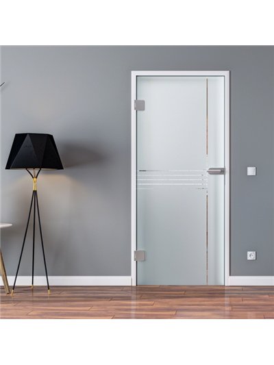 Ganzglastür Drehtür ESG-Glas in Design Ingolstadt für Studio / Studio und Office / Studio