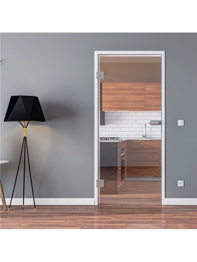 Ganzglastür Drehtür ESG-Glas in Design Klarglas für Studio / Studio und Office / Studio