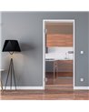 Ganzglastür Drehtür ESG-Glas in Design Klarglas für Studio / Studio und Office / Studio