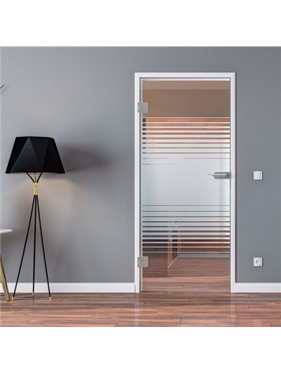 Ganzglastür Drehtür ESG-Glas in Design Landshut für Studio / Studio und Office / Studio