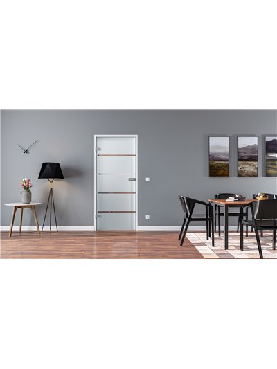 Ganzglastür Drehtür ESG-Glas in Design Stuttgart für Studio / Studio und Office / Studio