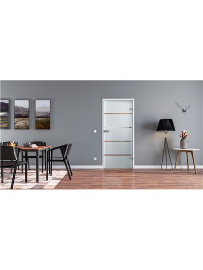 Ganzglastür Drehtür ESG-Glas in Design Stuttgart für Studio / Studio und Office / Studio