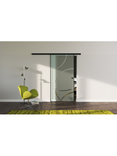 Glasschiebetür Loft-Style Design Düsseldorf (D) SlimLine-Beschlag Komplettset