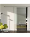 Sondermaß Glasschiebetür Design Hamburg (H) SlimLine-Beschlag Komplettset, Optional: SoftClose