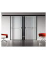 Glasschiebetür Loft-Style Design Ingolstadt (I) SlimLine-Beschlag Komplettset 2 Scheiben