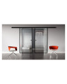 Glasschiebetür Loft-Style Design Landshut (L) SlimLine-Beschlag Komplettset 2 Scheiben
