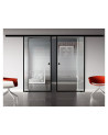 Glasschiebetür Loft-Style Design Landshut (L) SlimLine-Beschlag Komplettset 2 Scheiben
