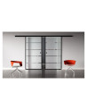 Glasschiebetür Loft-Style Design Stuttgart (S) SlimLine-Beschlag Komplettset 2 Scheiben