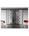 Glasschiebetür Loft-Style Design Würzburg (W) SlimLine-Beschlag Komplettset 2 Scheiben
