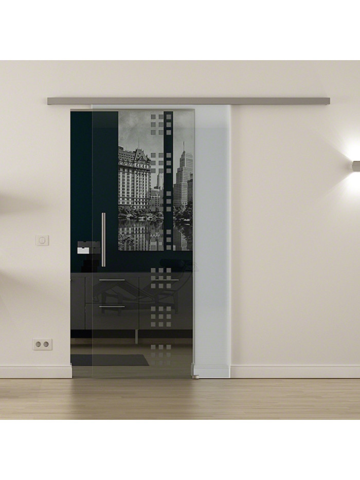 Glasschiebetür Design Regensburg (R) ProfiSlide-Beschlag Komplettset, mit SoftClose