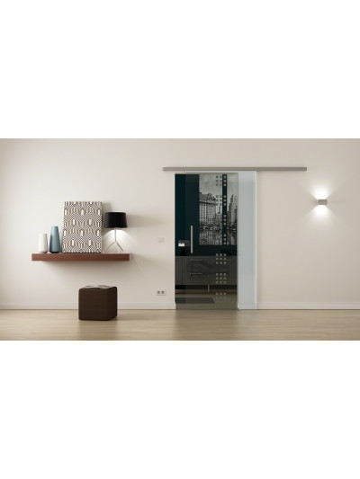 Glasschiebetür Design Regensburg (R) ProfiSlide-Beschlag Komplettset, mit SoftClose