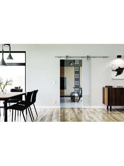 Glasschiebetür Design Regensburg (R) Sadora VA-Beschlag Komplettset Edelstahl