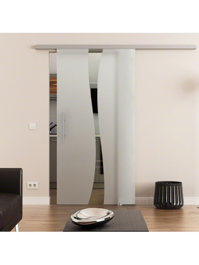 Glasschiebetür Design Berlin (B) DormaKaba Beschlag Muto 60 Komplettset
