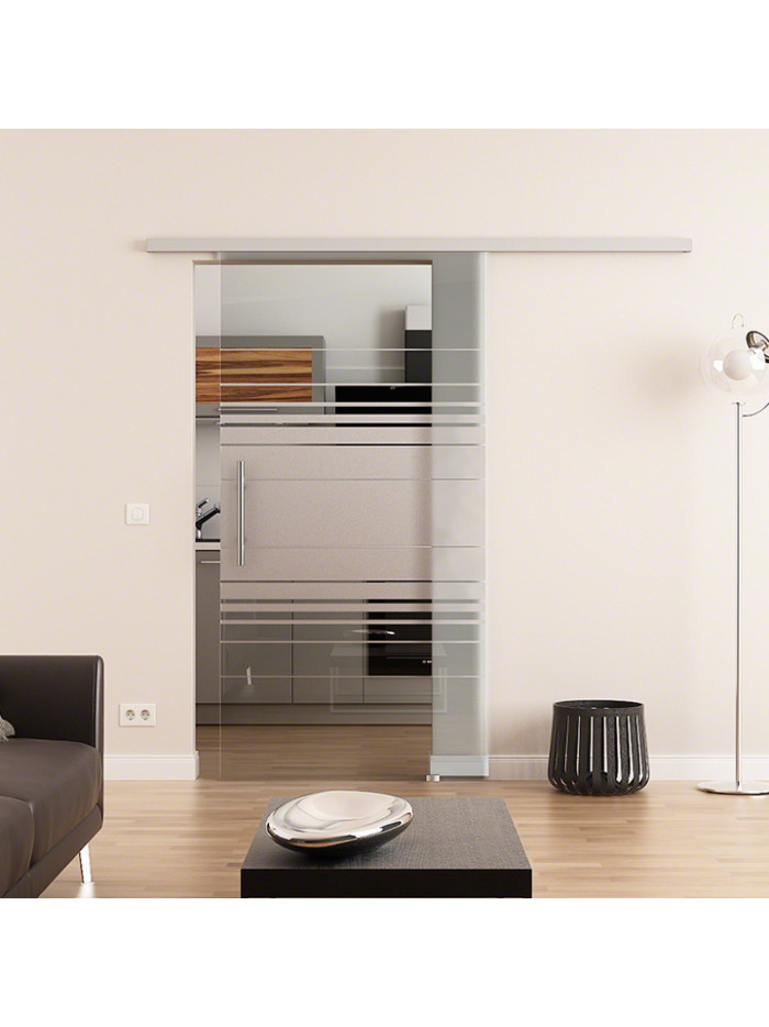 Glasschiebetür Design Hamburg (H) DormaKaba Beschlag Muto 60 Komplettset