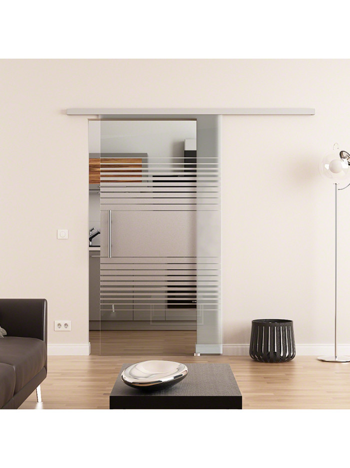 Glasschiebetür Design Landshut (L) DormaKaba Beschlag Muto 60 Komplettset
