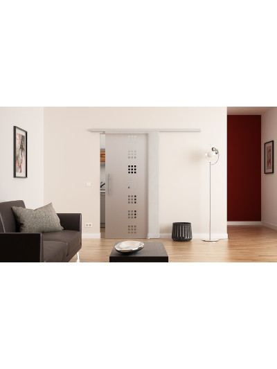 Glasschiebetür Design Quickborn (Q) DormaKaba Beschlag Muto 60 Komplettset