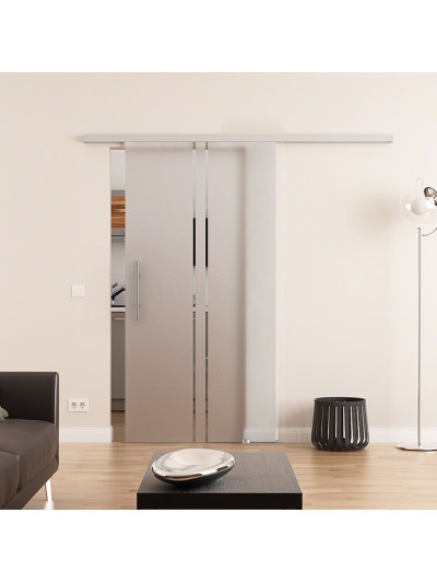 Glasschiebetür Design Trier (T) DormaKaba Beschlag Muto 60 Komplettset