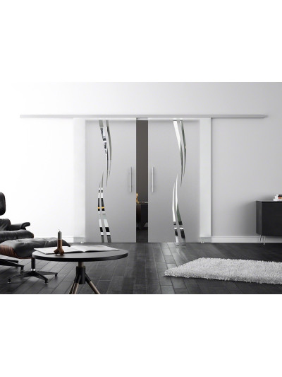 Glasschiebetüren Design Amsterdam (A) ProfiSlide-Beschlag Komplettset by Sadora