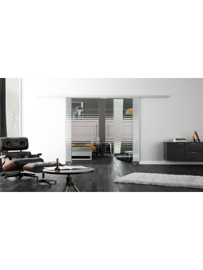 Glasschiebetüren Design Hamburg (EF) ProfiSlide-Beschlag Komplettset by Sadora