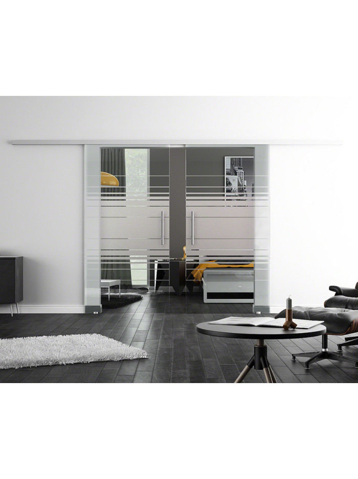 Glasschiebetüren Design Hamburg (EF) ProfiSlide-Beschlag Komplettset by Sadora