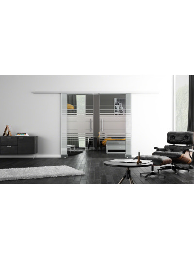 Glasschiebetüren Design Hamburg (EF) ProfiSlide-Beschlag Komplettset by Sadora
