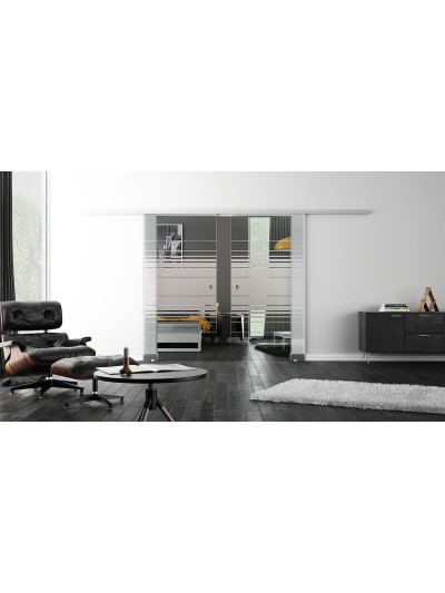 Glasschiebetüren Design Hamburg (EF) ProfiSlide-Beschlag Komplettset by Sadora