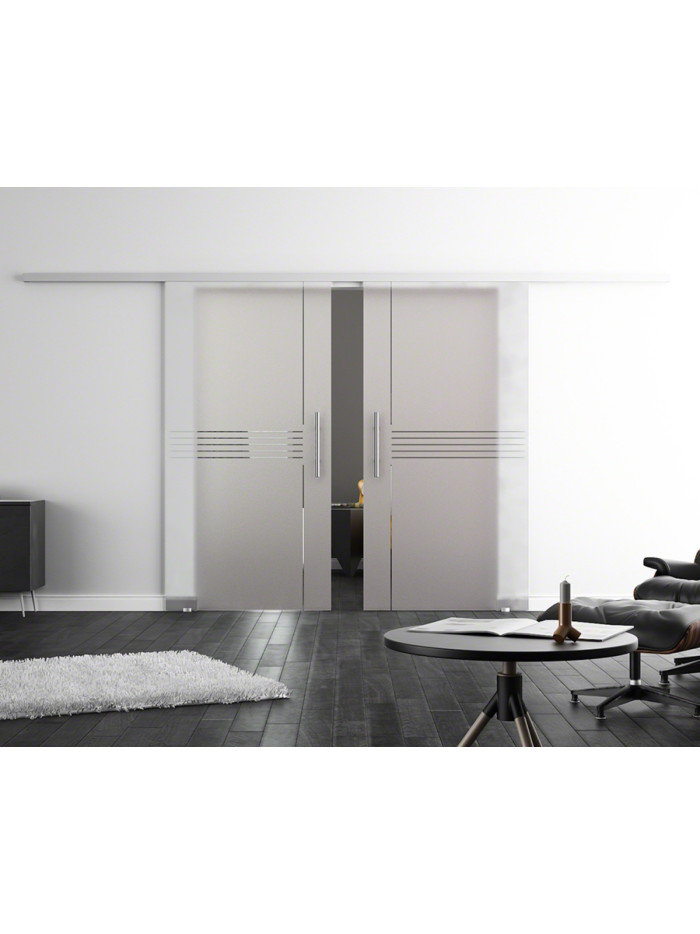 Glasschiebetüren Design Ingolstadt (I) ProfiSlide-Beschlag Komplettset by Sadora