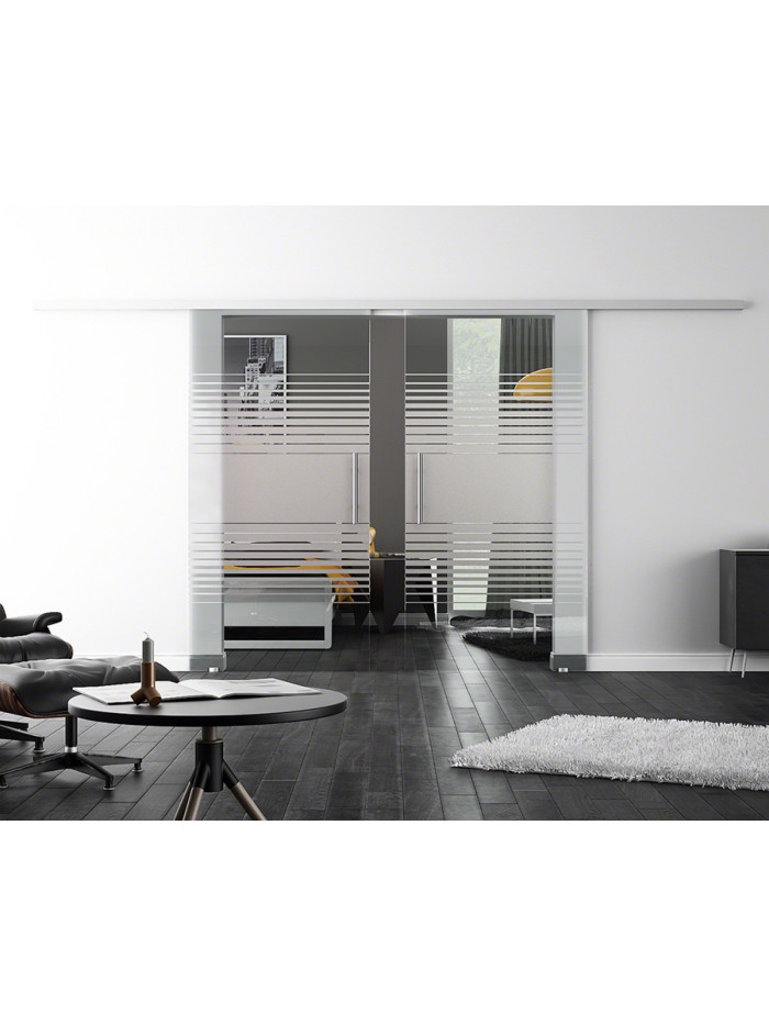 Glasschiebetüren Design Landshut (L) ProfiSlide-Beschlag Komplettset by Sadora