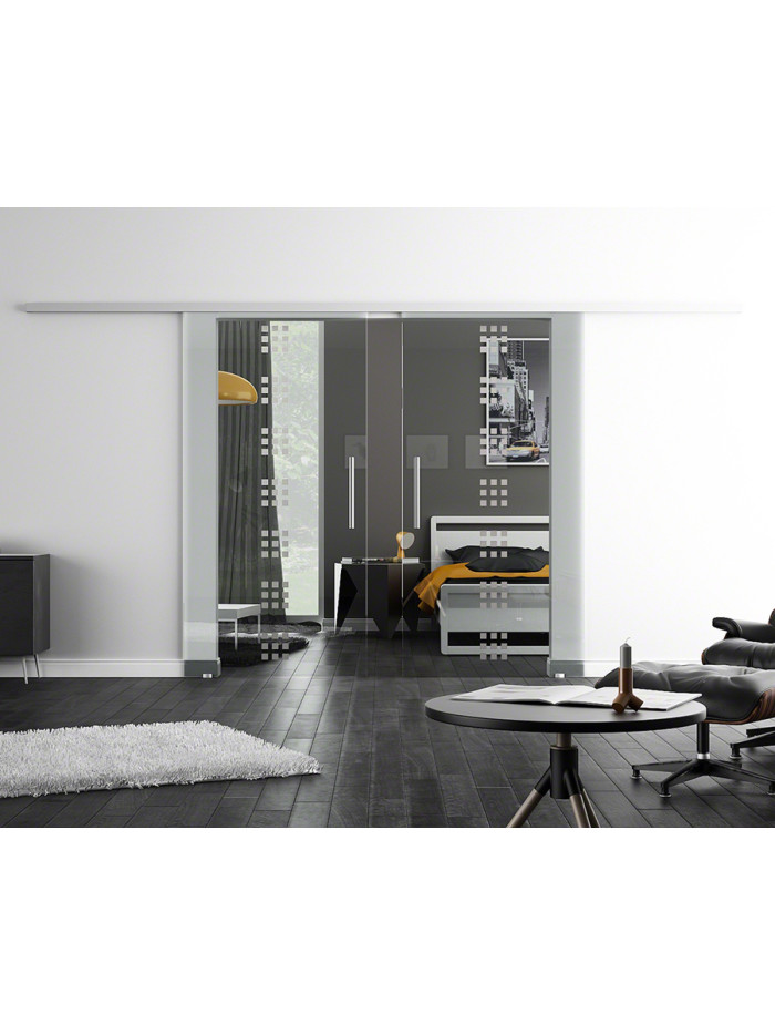 Glasschiebetüren Design Regensburg (R) ProfiSlide-Beschlag Komplettset by Sadora