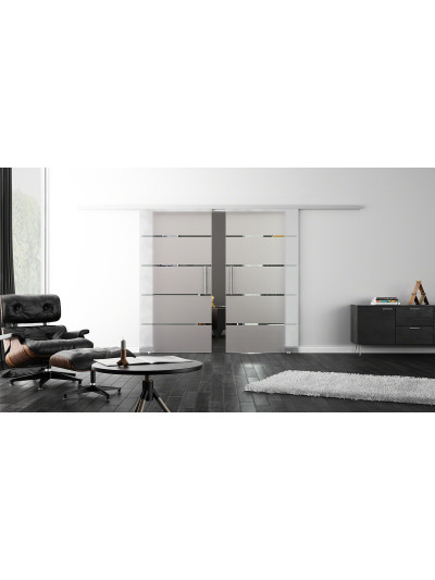 Glasschiebetüren Design Stuttgart (S) ProfiSlide-Beschlag Komplettset by Sadora