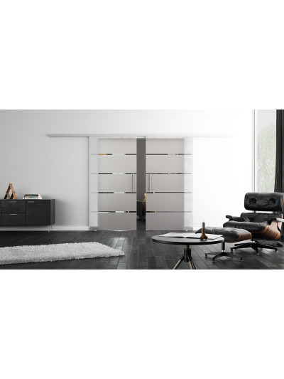 Glasschiebetüren Design Stuttgart (S) ProfiSlide-Beschlag Komplettset by Sadora