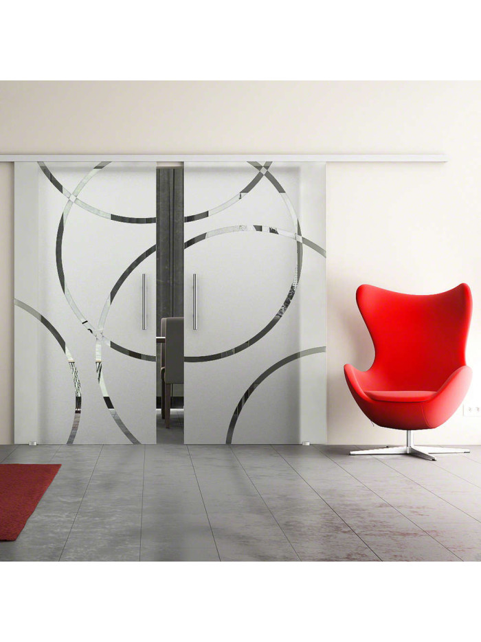 Glasschiebetüren Design Coburg (CD) DormaKaba-Beschlag Komplettset Muto 60
