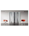 Glasschiebetüren Design Amsterdam (A) SlimLine-Beschlag Komplettset, Optional: SoftClose