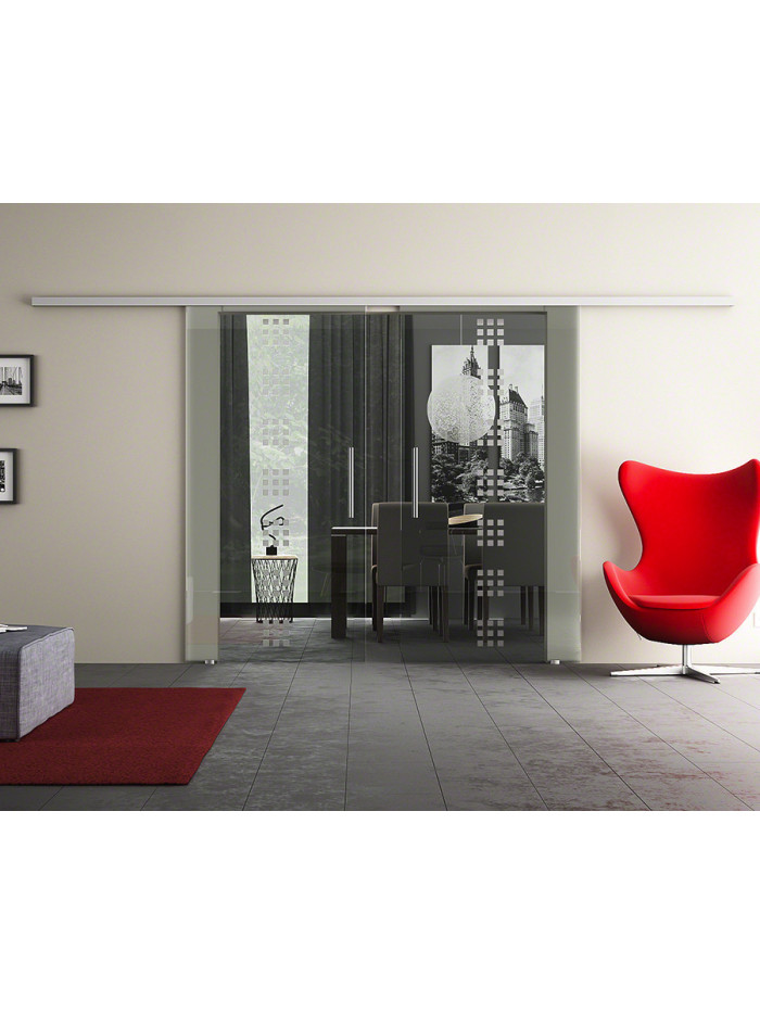 Glasschiebetüren Design Regensburg (R) DormaKaba-Beschlag Komplettset Muto 60
