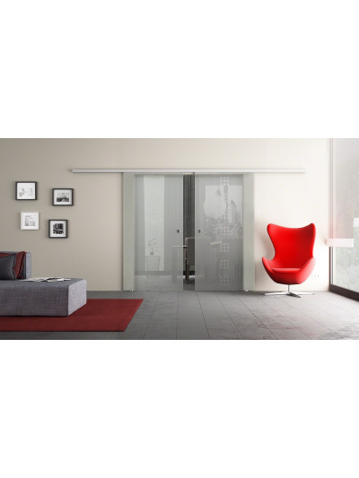 Glasschiebetüren Design Regensburg (R) DormaKaba-Beschlag Komplettset Muto 60