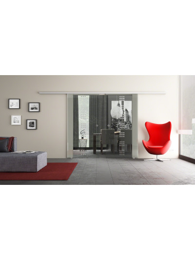 Glasschiebetüren Design Regensburg (R) DormaKaba-Beschlag Komplettset Muto 60