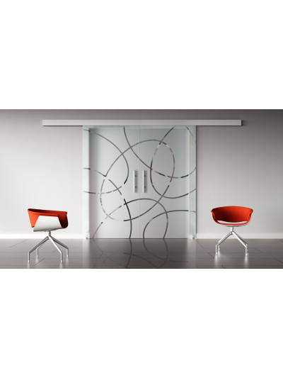Glasschiebetüren Design Essen (EF) SlimLine-Beschlag Komplettset, Optional: SoftClose