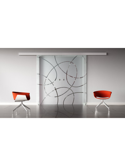 Glasschiebetüren Design Essen (EF) SlimLine-Beschlag Komplettset, Optional: SoftClose