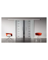 Glasschiebetüren Design Quickborn (Q) SlimLine-Beschlag Komplettset, Optional: SoftClose